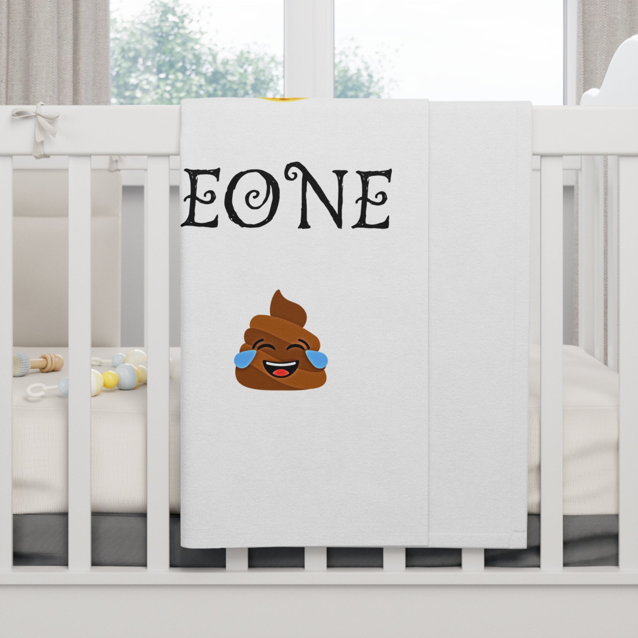 Funny Emoji Quote Baby Blanket