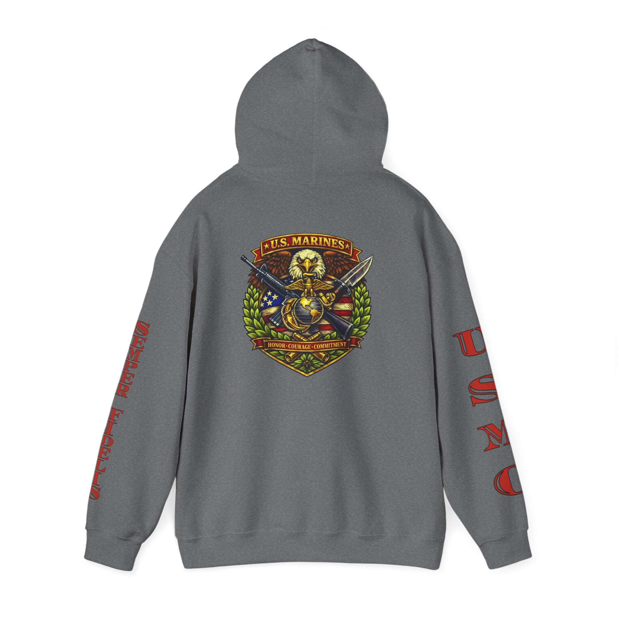 USMC Eagle Globe & Anchor Pullover Hoodie