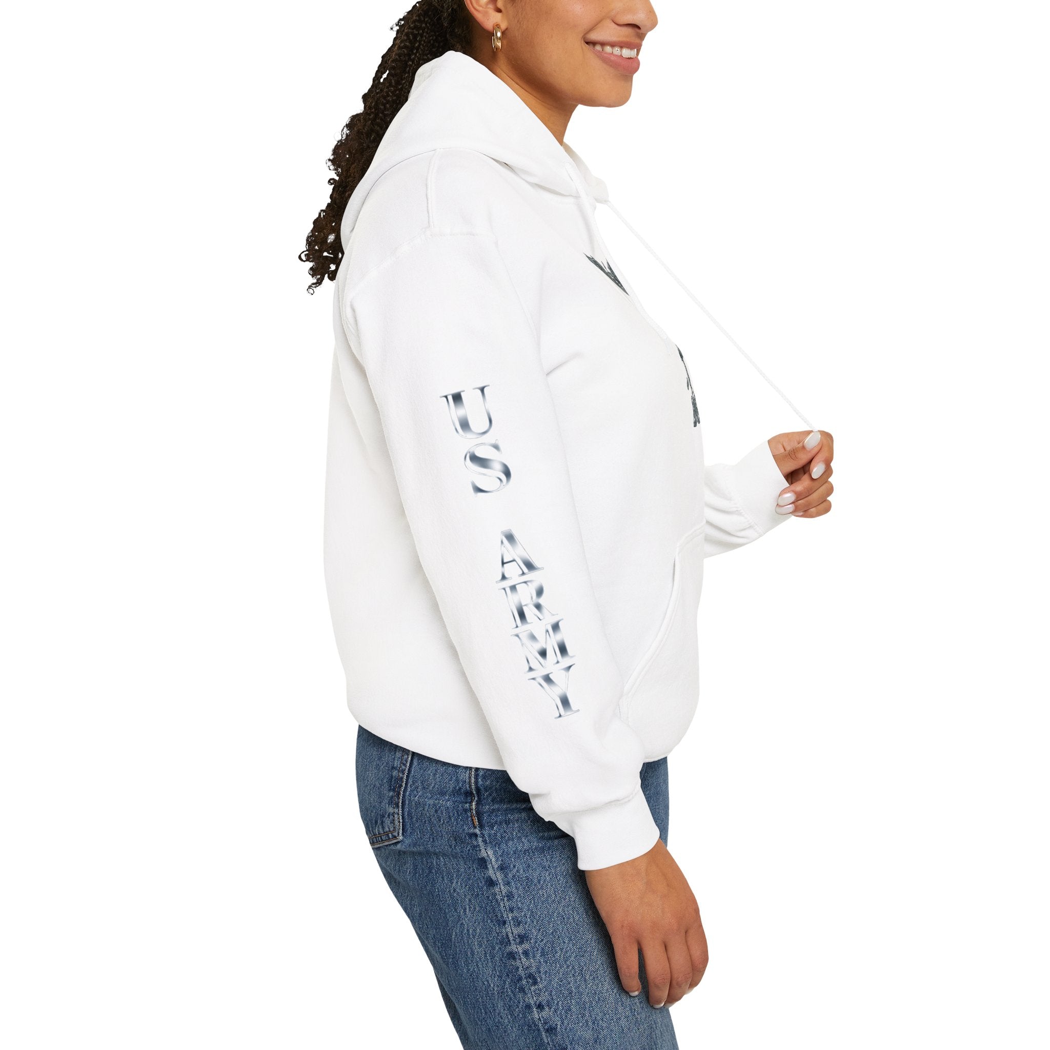 US Army Veteran Crest Hoodie — Military Emblem Sweatshirt