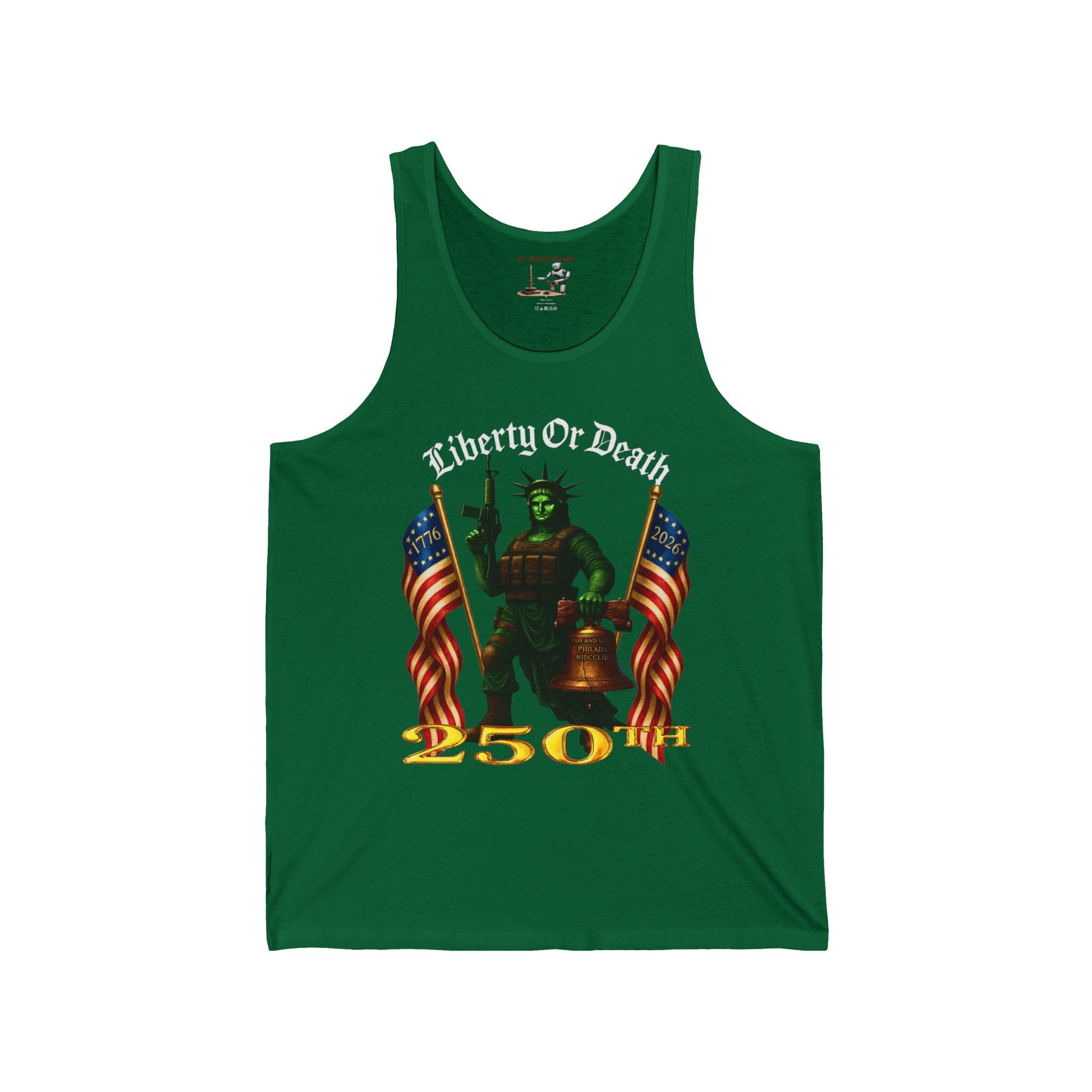 Liberty or Death 250th Anniversary Tank Top – Patriotic Revolutionary War Design
