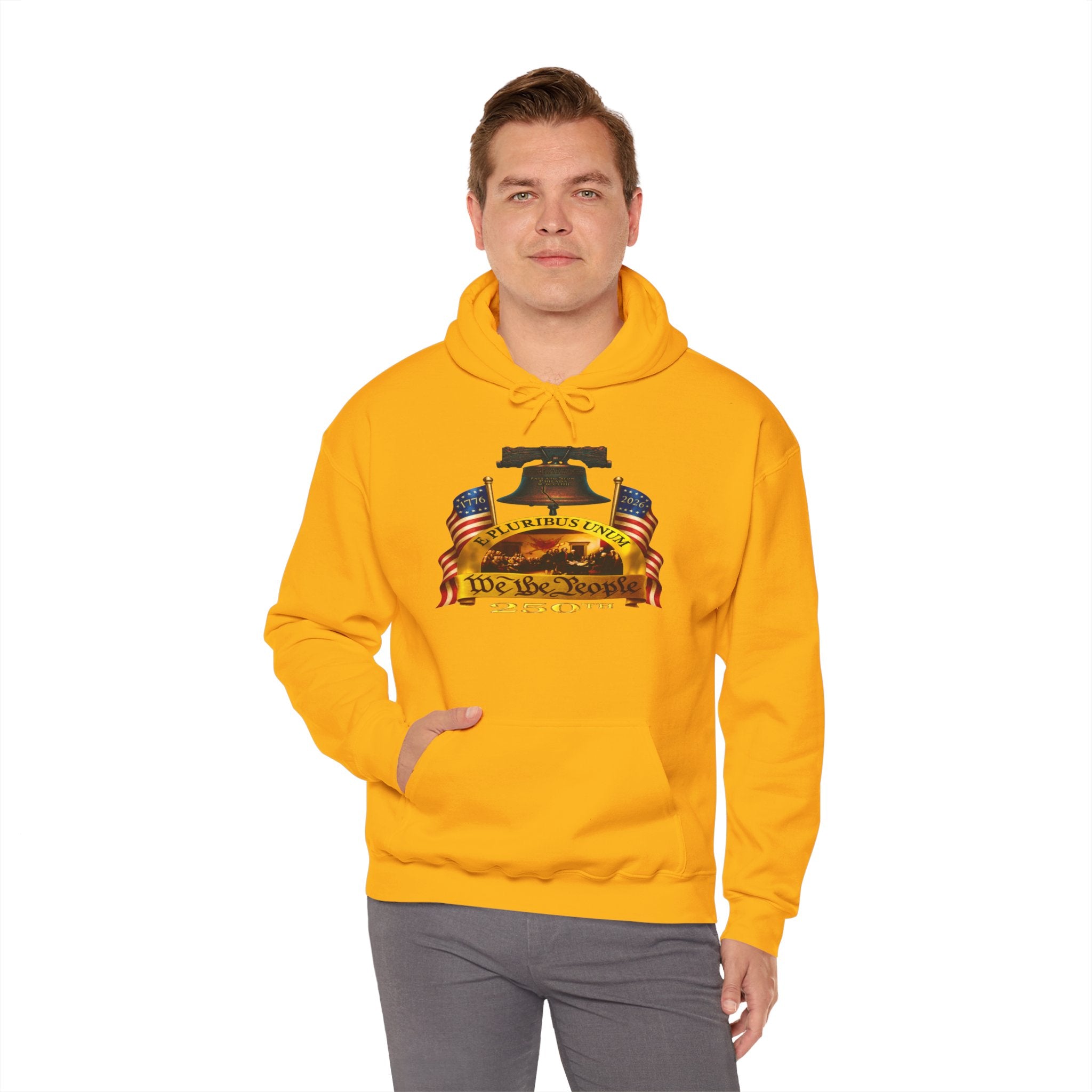 We The People Liberty Bell Hoodie – Patriotic American Flag Sweatshirt