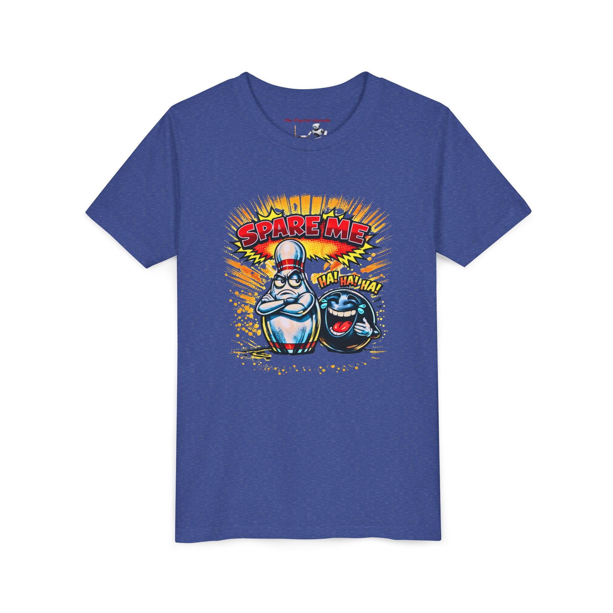 Youth Tee — Funny Bowling 'Spare Me' Graphic Shirt