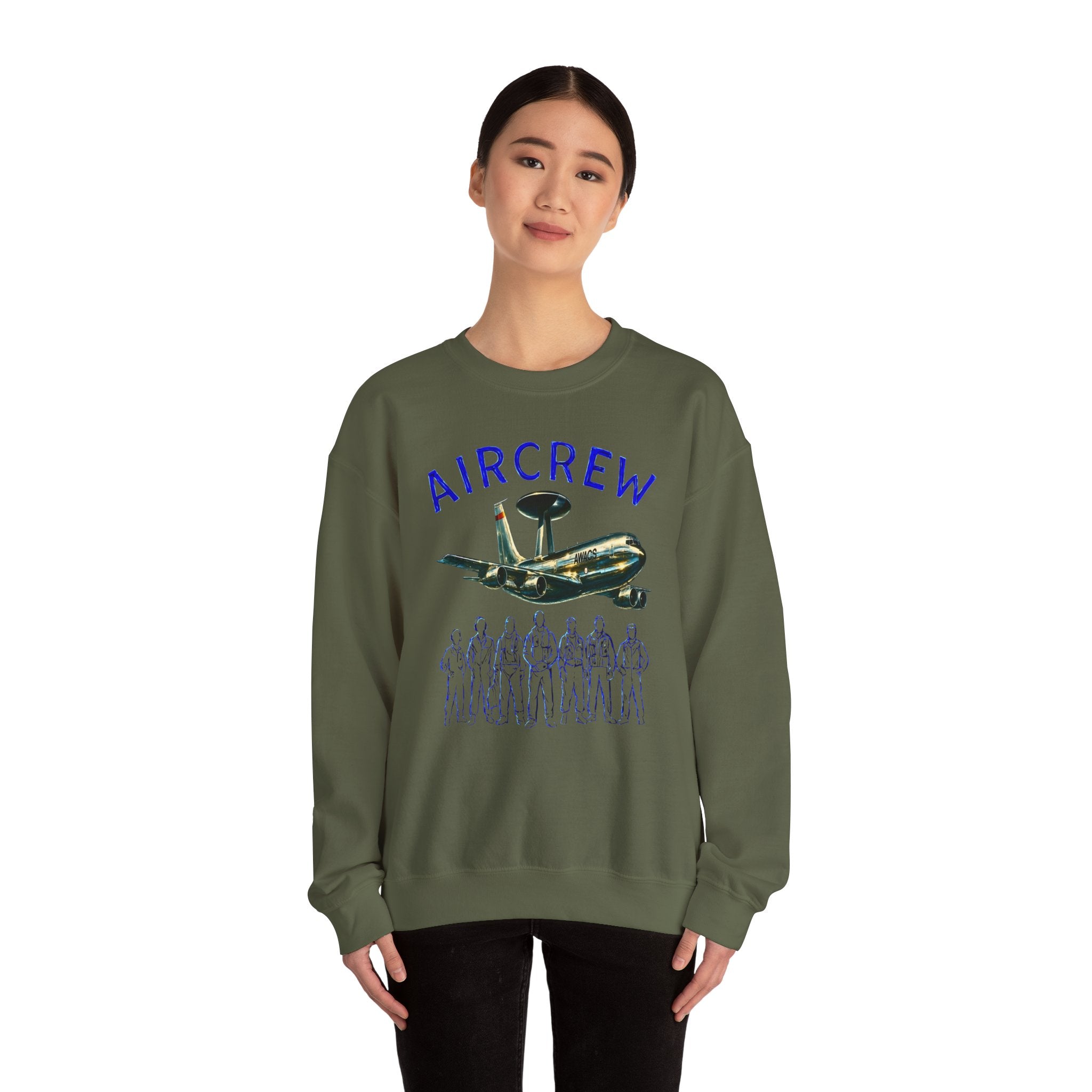 Aircrew Military Plane Graphic Sweatshirt