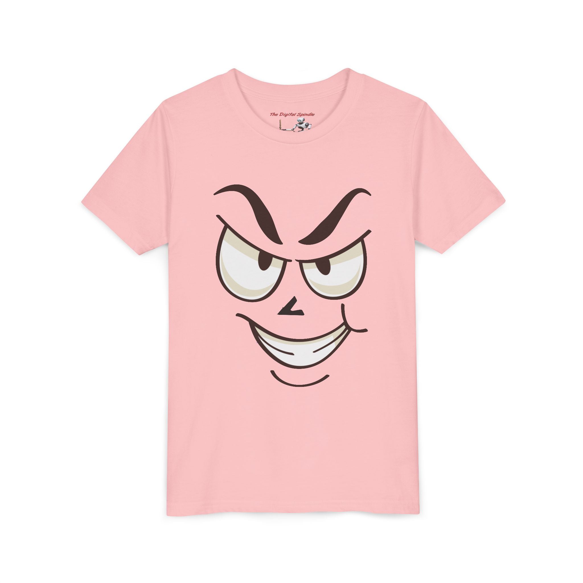 Mischievous Smirking Face Graphic Shirt (Funny Kids Tee)