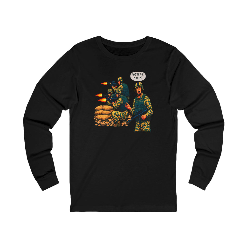 'Who The F**K Is Will?' Military Graphic Shirt