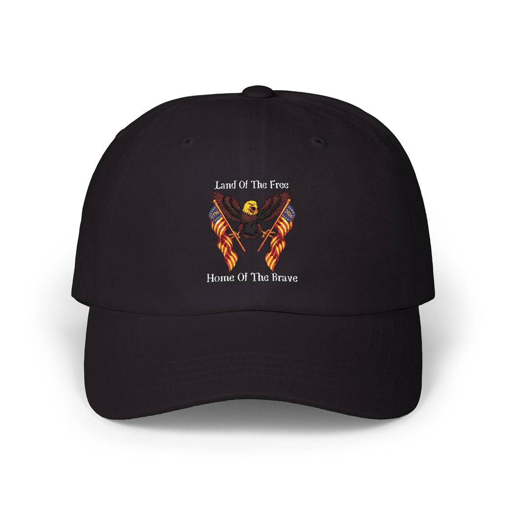 Land Of The Free Classic Dad Cap — Patriotic Eagle Embroidered Baseball Hat
