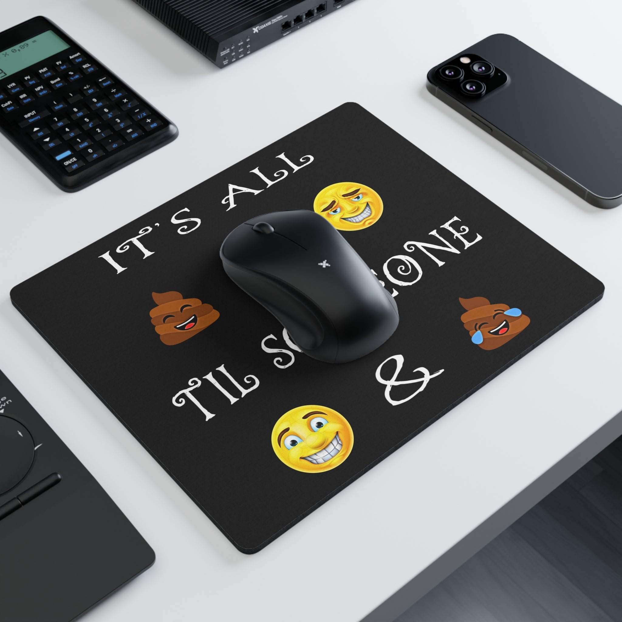 9.3″ x 7.8" Funny Emoji Mouse Pad