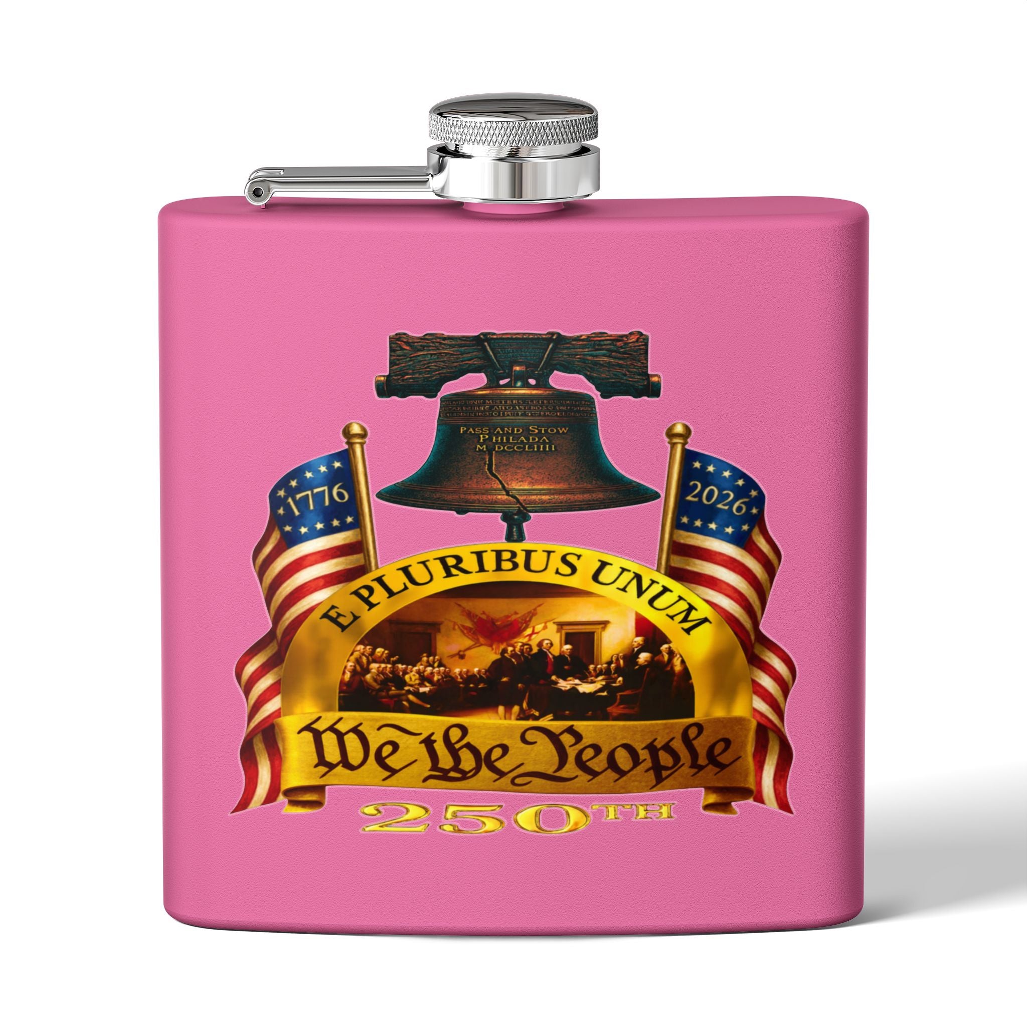 "We the People" Stainless Steel 6oz Flask