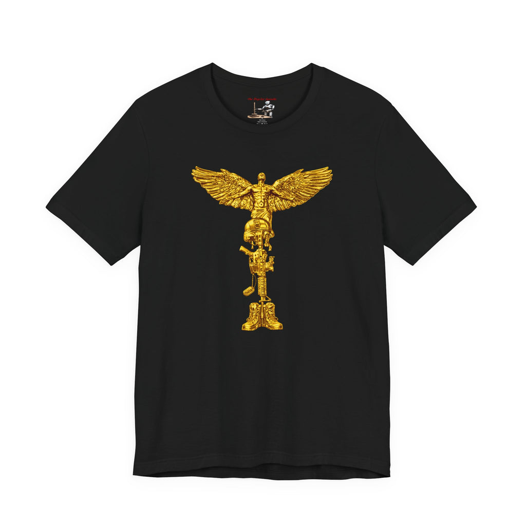 Fallen Soldier Rising Angel T-Shirt — Patriotic Military Veteran Tee