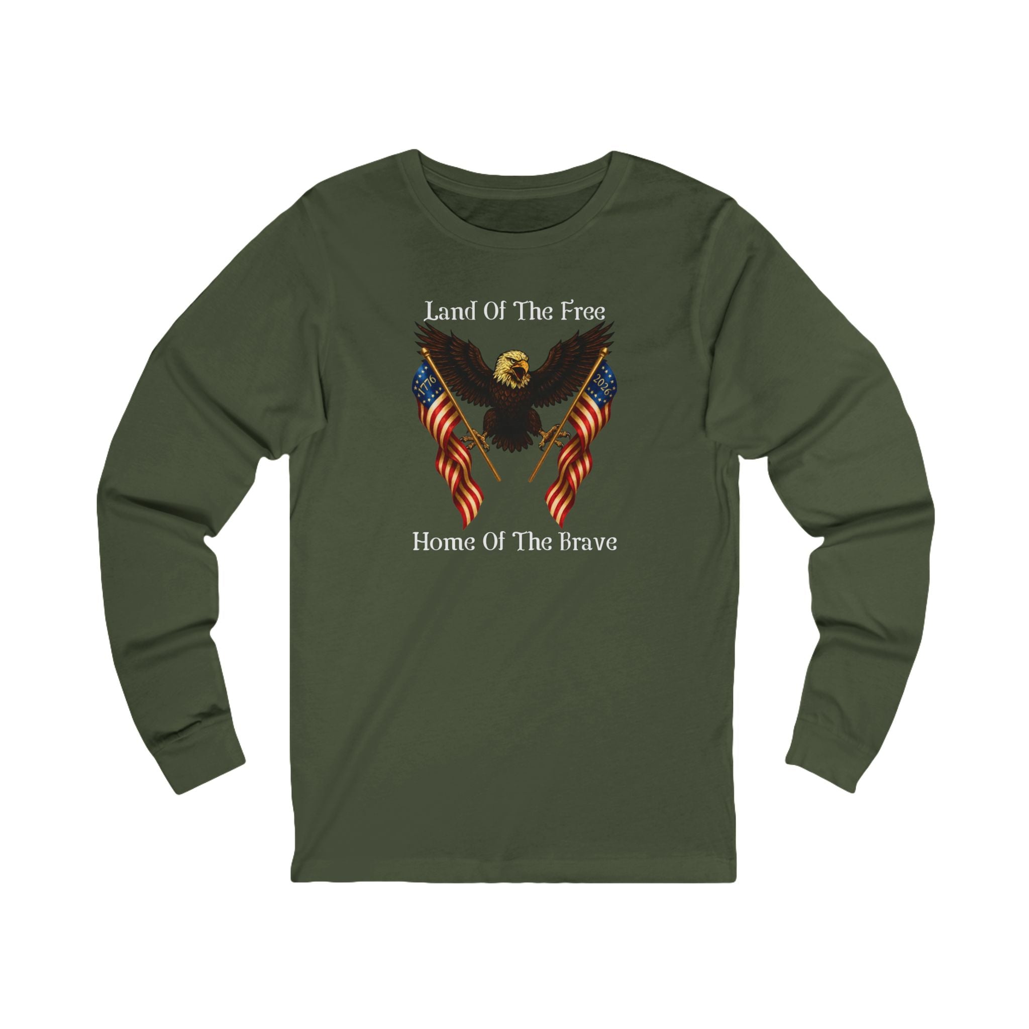 'Land of the Free, Home of the Brave' Long Sleeve Tee
