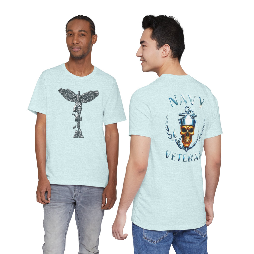 Navy Veteran Skull Anchor T‑Shirt