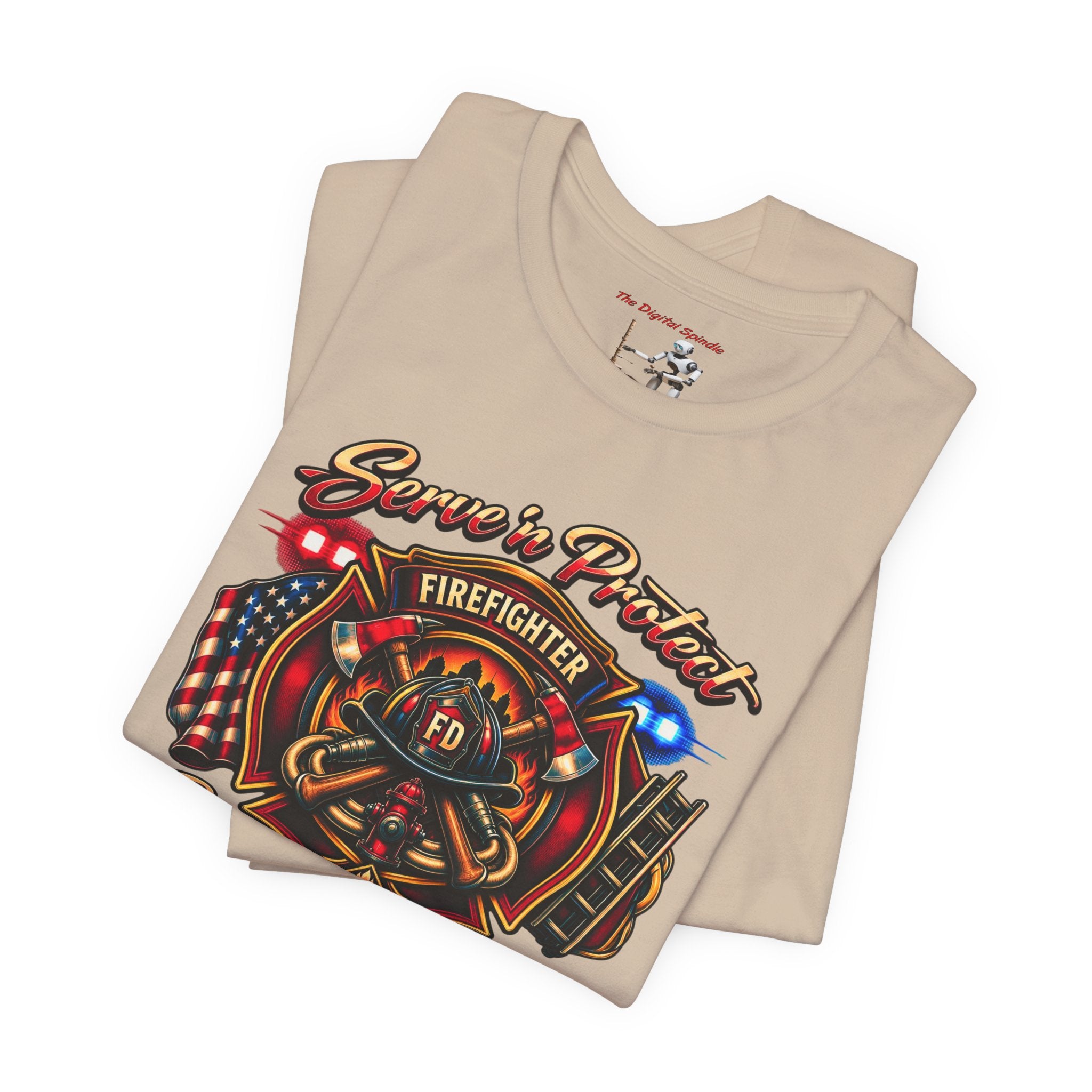 Firefighter “Service & Protect, Courage in Action” Graphic Tee