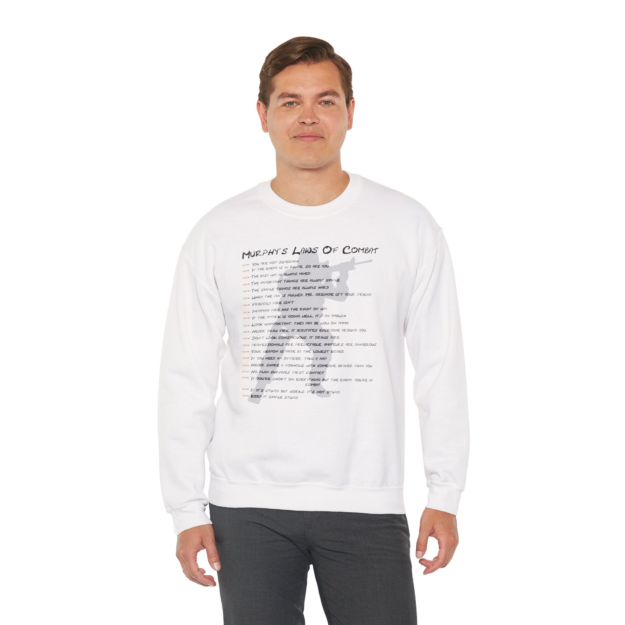 'Murphy's Laws of Combat' Crewneck Sweatshirt